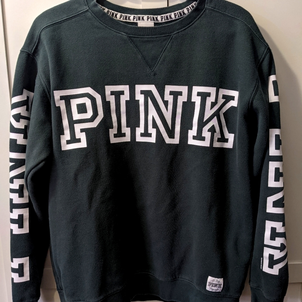 Victoria's Secret PINK Forest Green Sweater